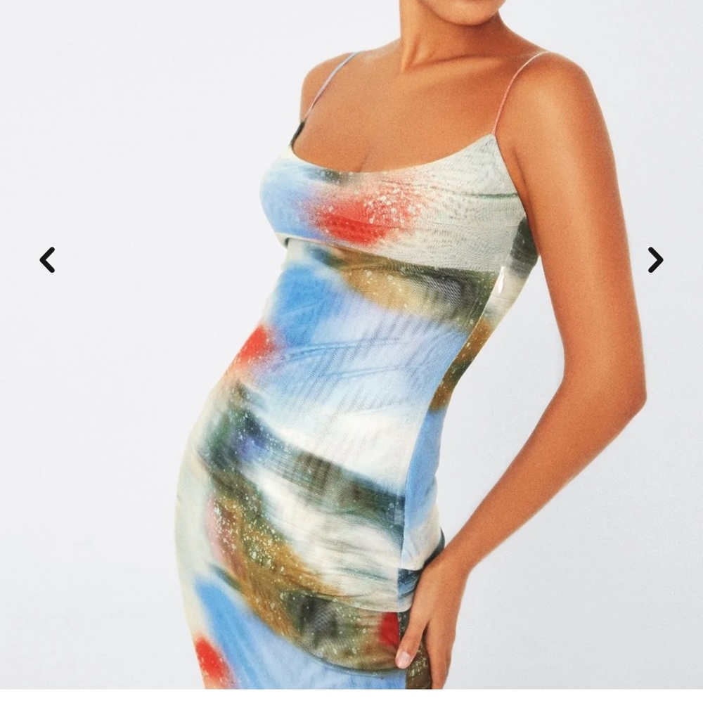 Miaou Thais Dress motion blue size small